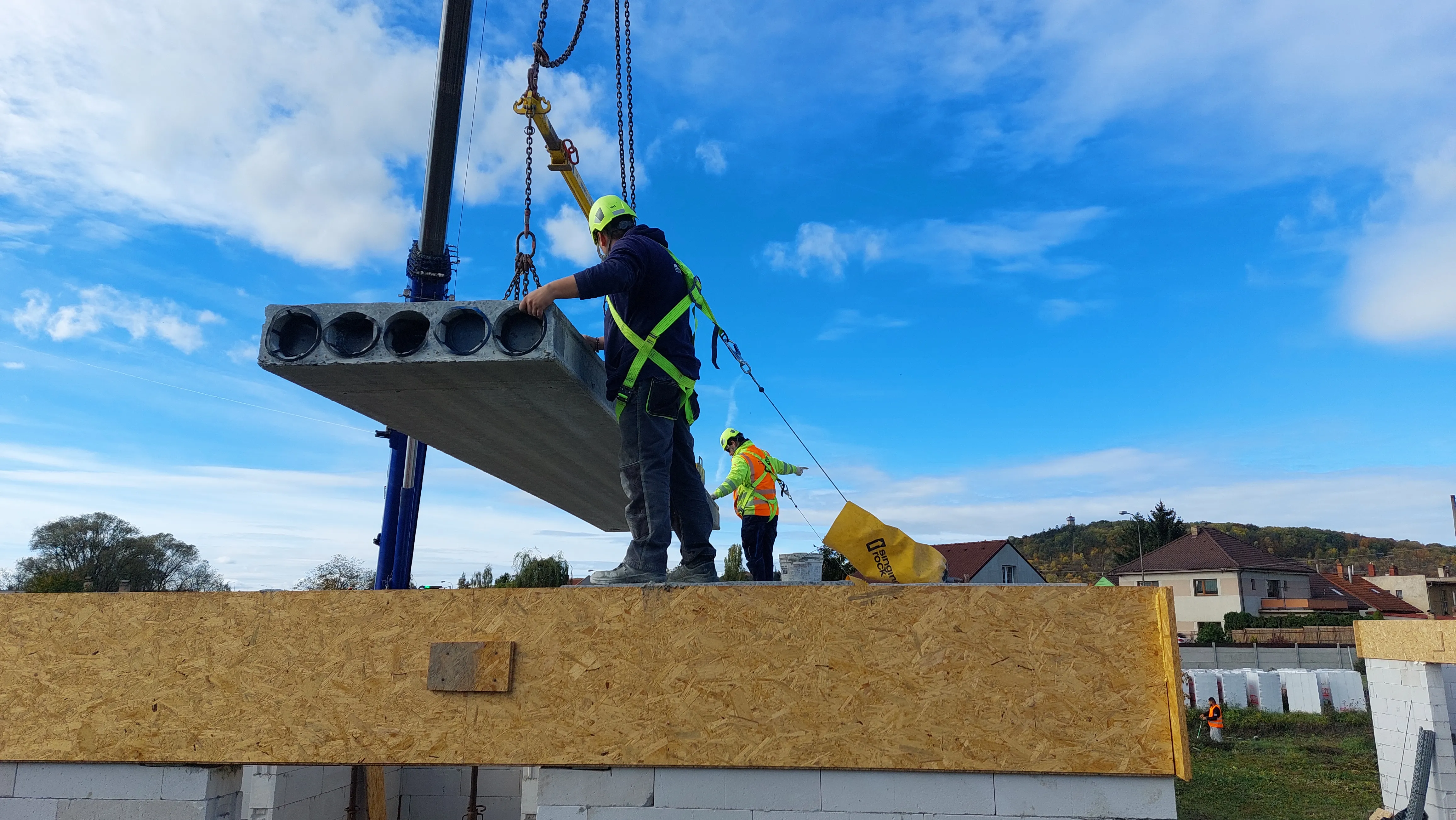 Laying ceiling panels